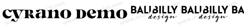 Cyrano DEMO字体转换